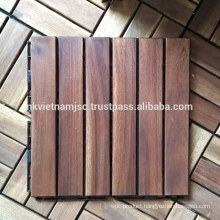 Acacia Interlocking Deck Tiles